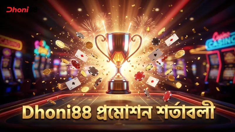 Dhoni88 প্রমোশনের মূল শর্তাবলী স্পষ্টভাবে দেখানো হয়েছে