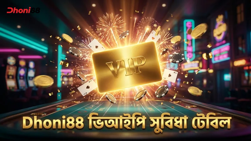 Dhoni88 ভিআইপি লেভেল টেবিলের বিস্তারিত সুবিধা দেখুন