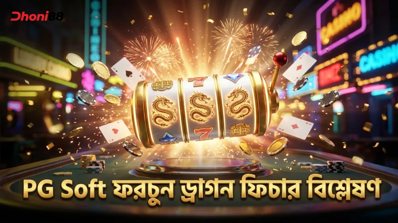 PG Soft স্পেসিফিকেশনের ভিত্তিতে ফরচুন ড্রাগনের গেম ফিচার বিশ্লেষণ।