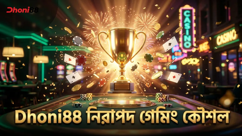 Dhoni88-এ নিরাপদ গেমিং ও কৌশলগত জেতার উপায় শেখায়