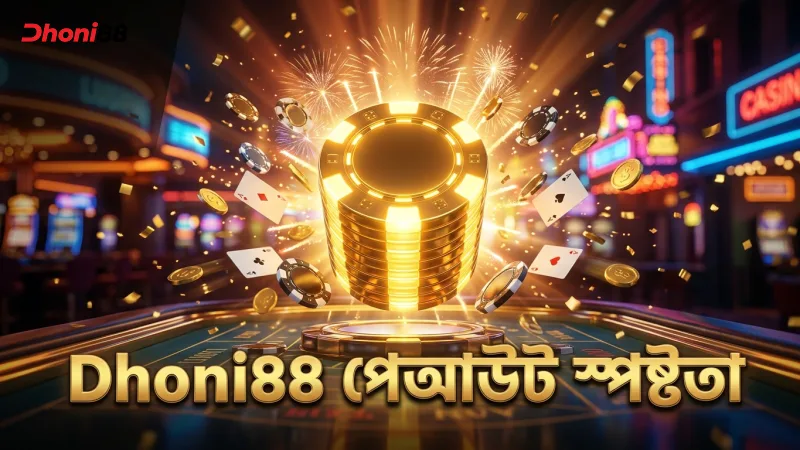 Dhoni88 এ পেআউট প্রক্রিয়া ও ফি সম্পর্কিত স্পষ্টতা।
