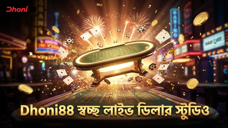 লাইভ ডিলার স্টুডিওর স্বচ্ছতা Dhoni88 তে নিশ্চিত করুন